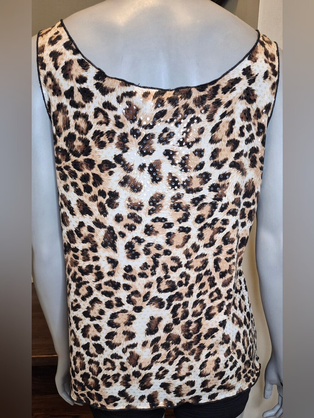 Leopard-Print Scoop Neck Camisole in Brown - Picture 11 of 16
